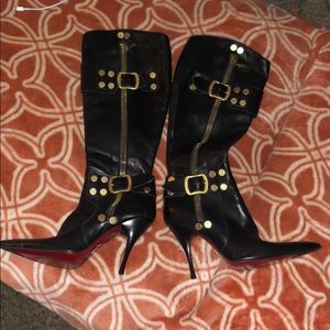 cesare paciotti black boots size 6